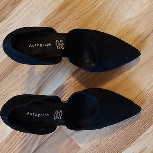Black suede stilettos, UK Size 6, Marks and Spencer Autograph range. US size 8.